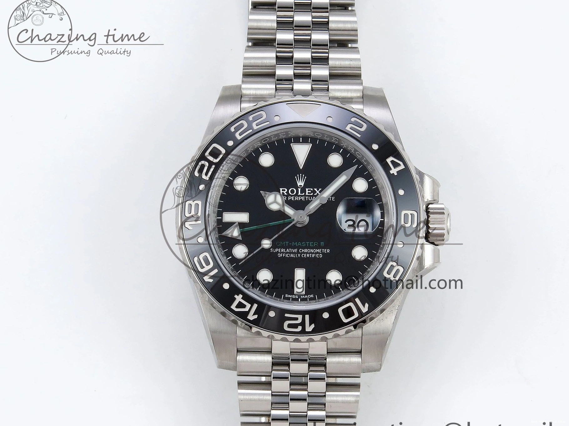 AAA Replica Watches HGF 1:1 SS VR3186 LN Edition II Master on Jubilee GMT CHS Premium Best Bracelet 116710 1460 904L 0102